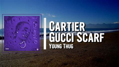 cartier gucci scarf mr krabs|Cartier Gucci scarf young thug.